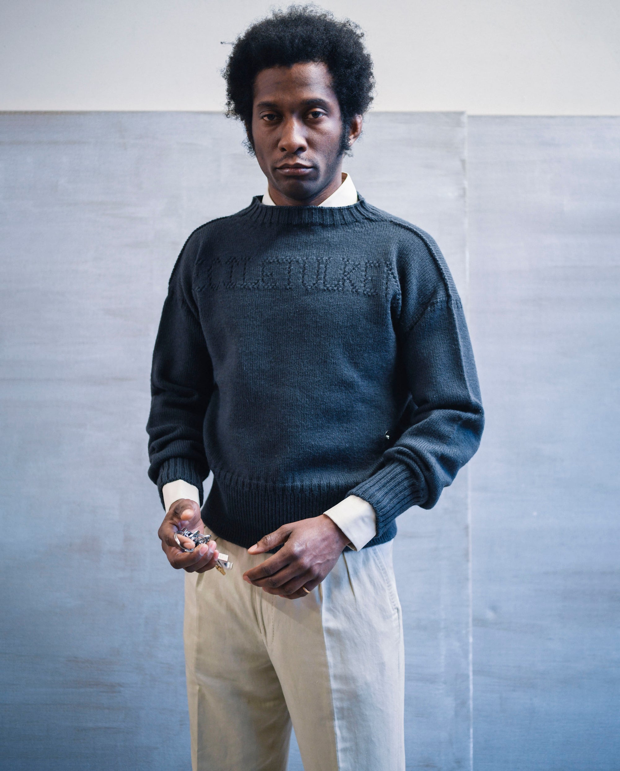 POINTELLE GANSEY IN GREY