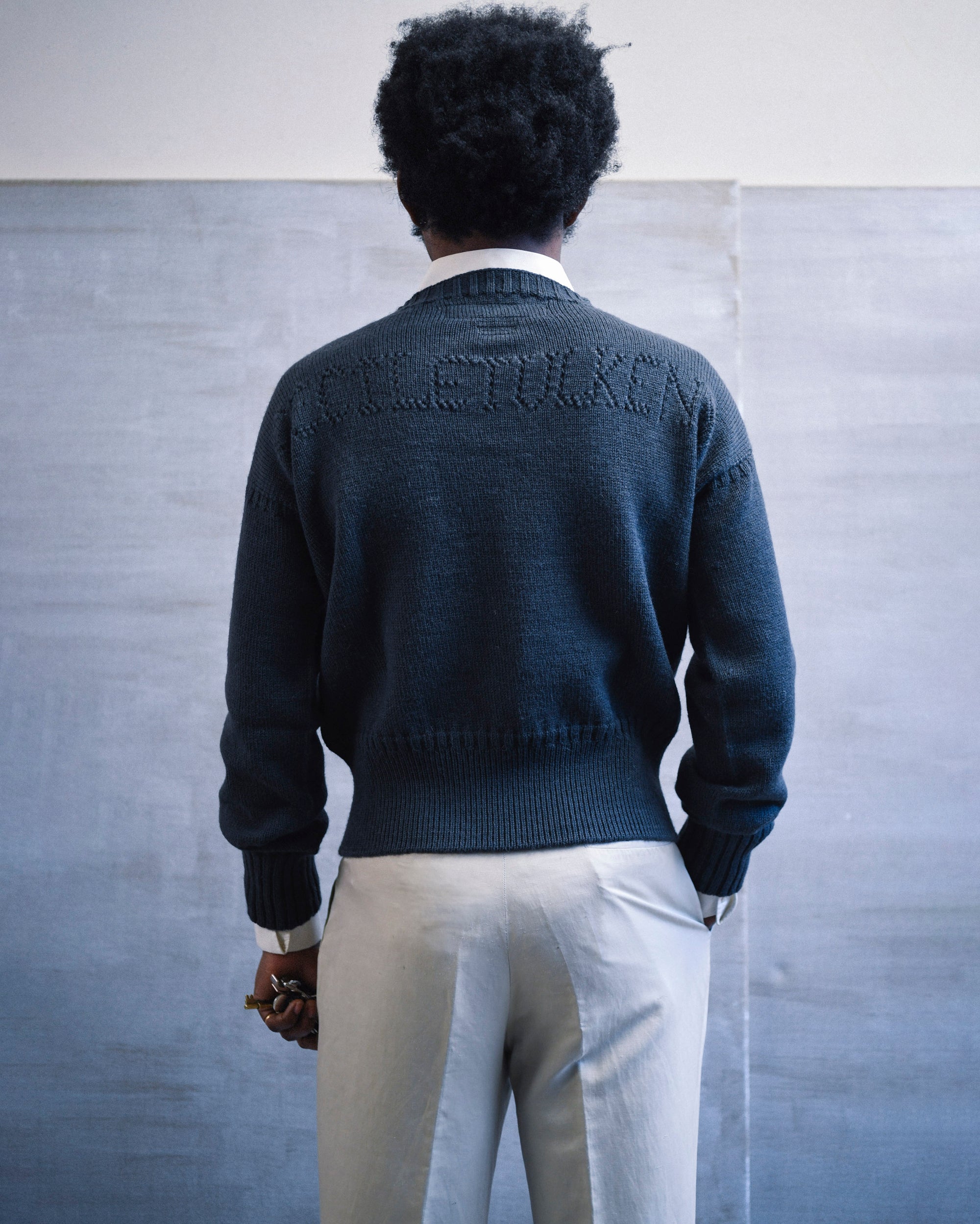 POINTELLE GANSEY IN GREY