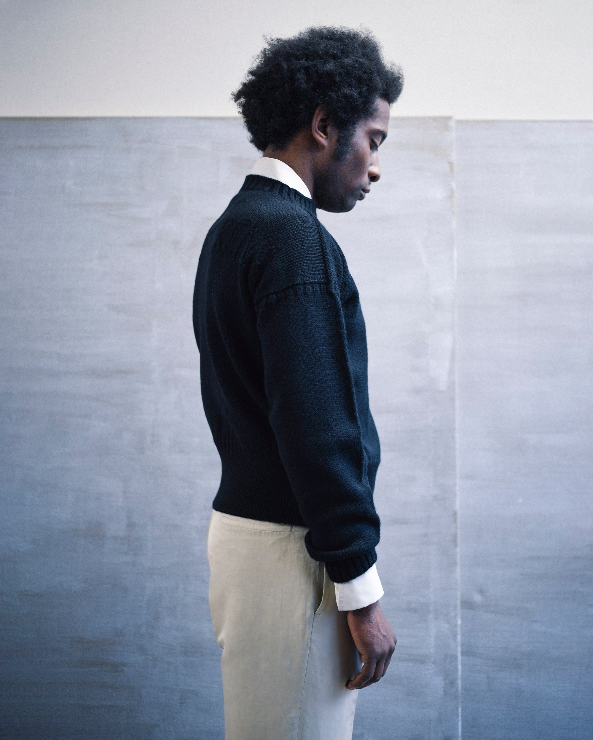 POINTELLE GANSEY IN BLACK