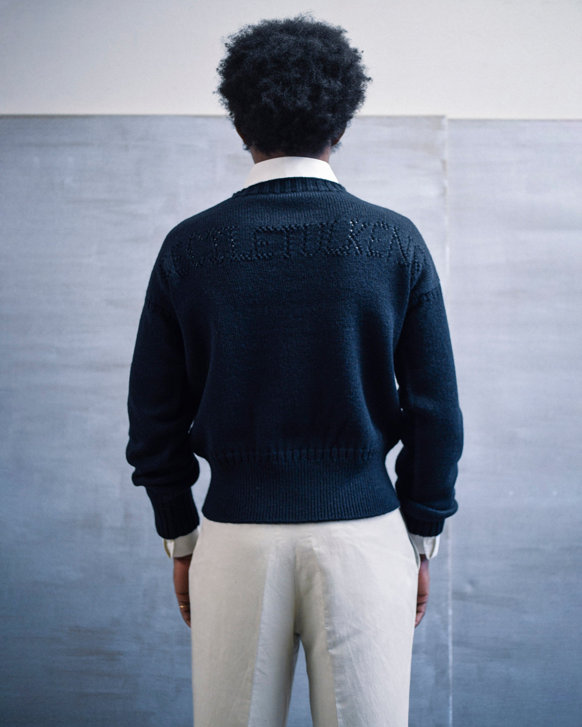 POINTELLE GANSEY IN BLACK