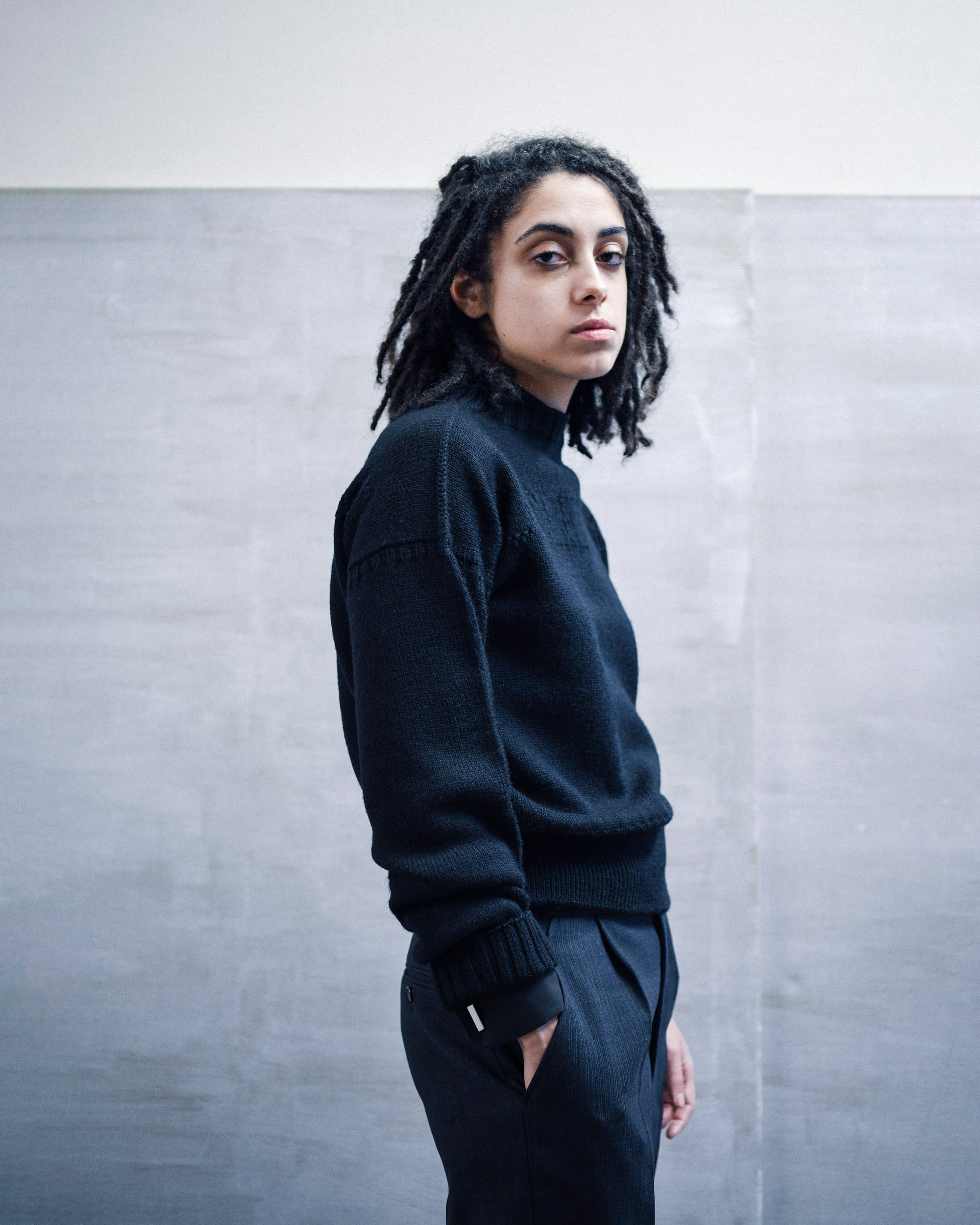 POINTELLE GANSEY IN BLACK