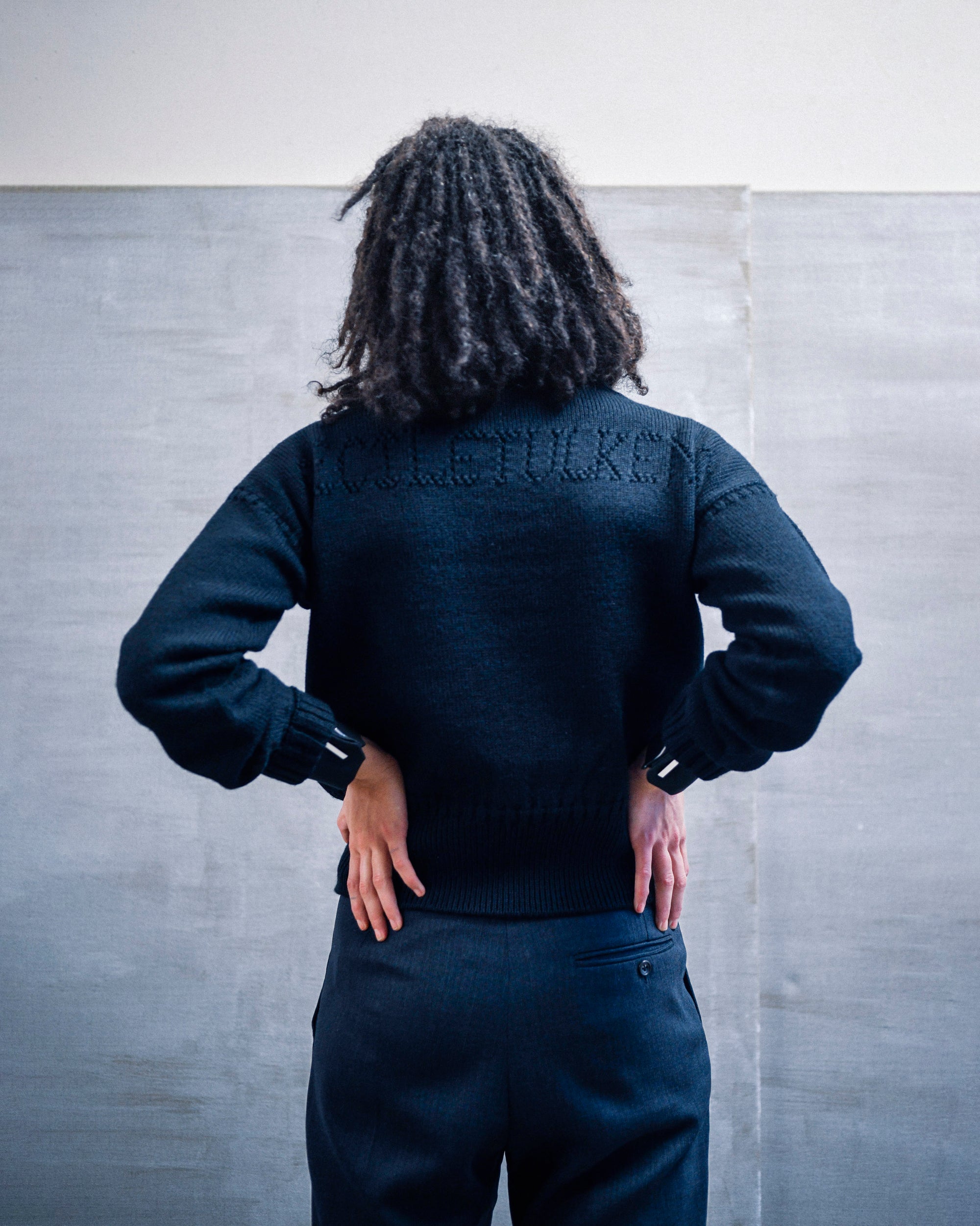 POINTELLE GANSEY IN BLACK