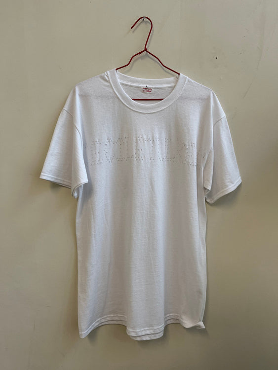 PERFORATED TEE CECILETULKENS IN WHITE