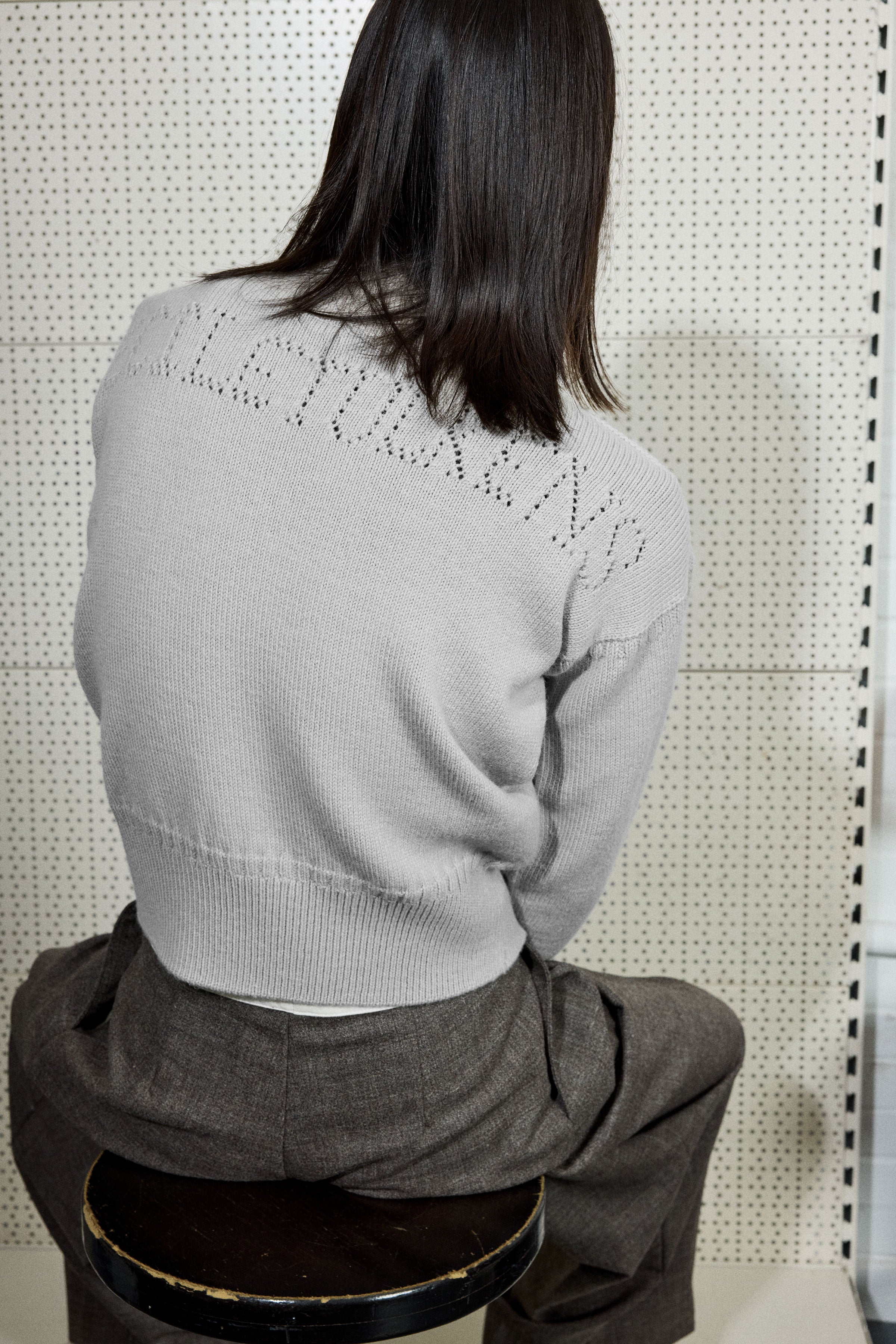 POINTELLE GANSEY IN SILVER – Cecile Tulkens Ltd