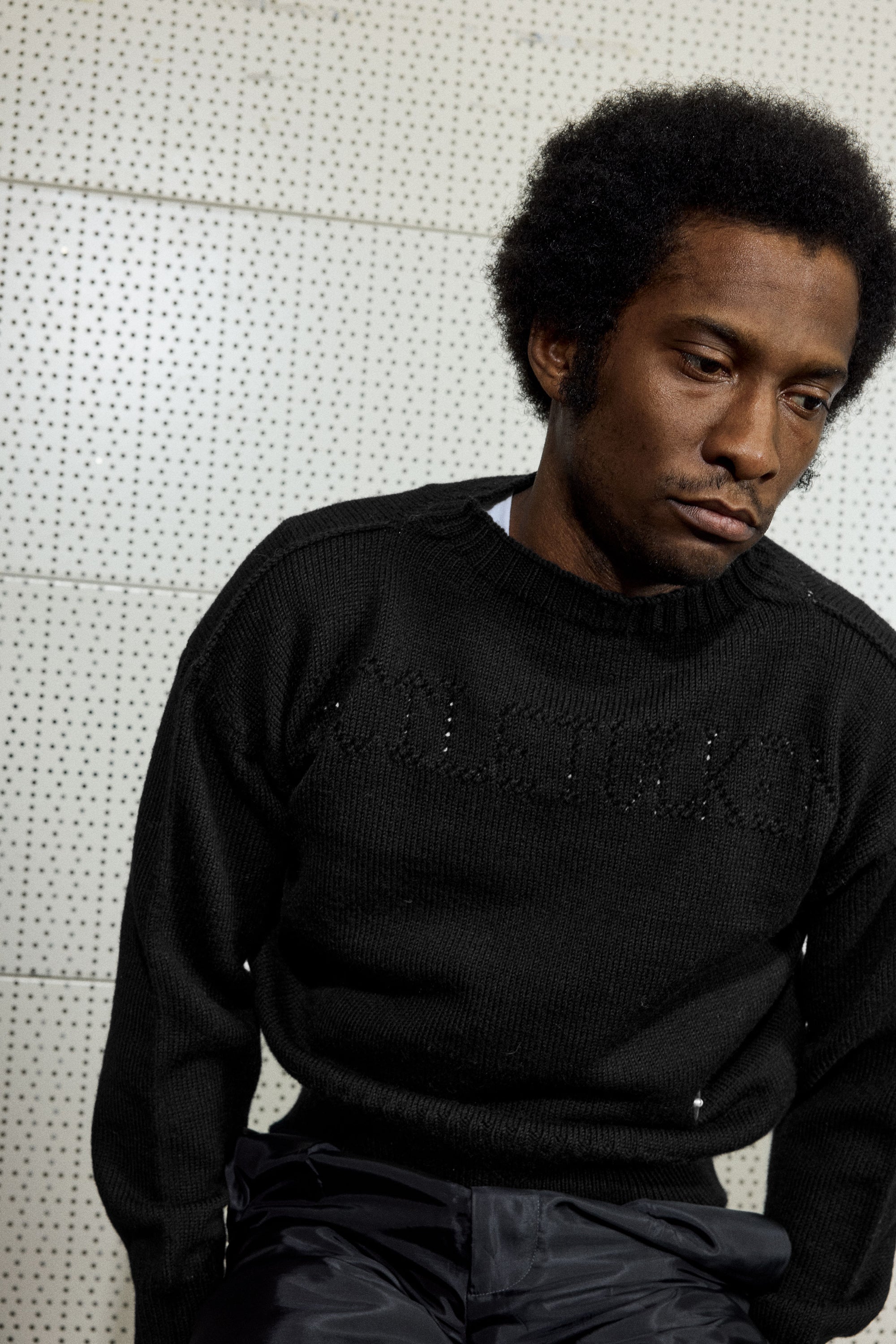 POINTELLE GANSEY IN BLACK