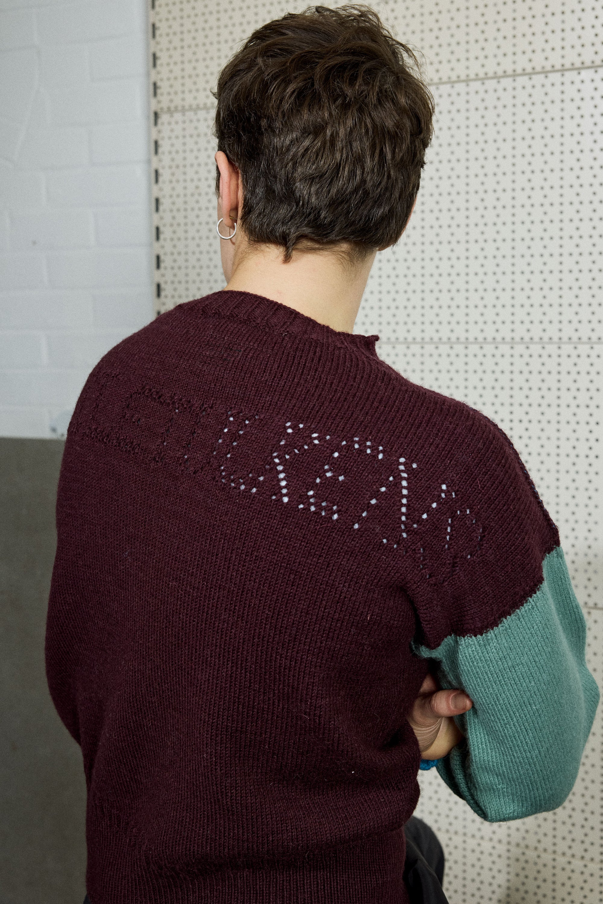 POINTELLE GANSEY IN TEAL, PISTACHIO & PURPLE