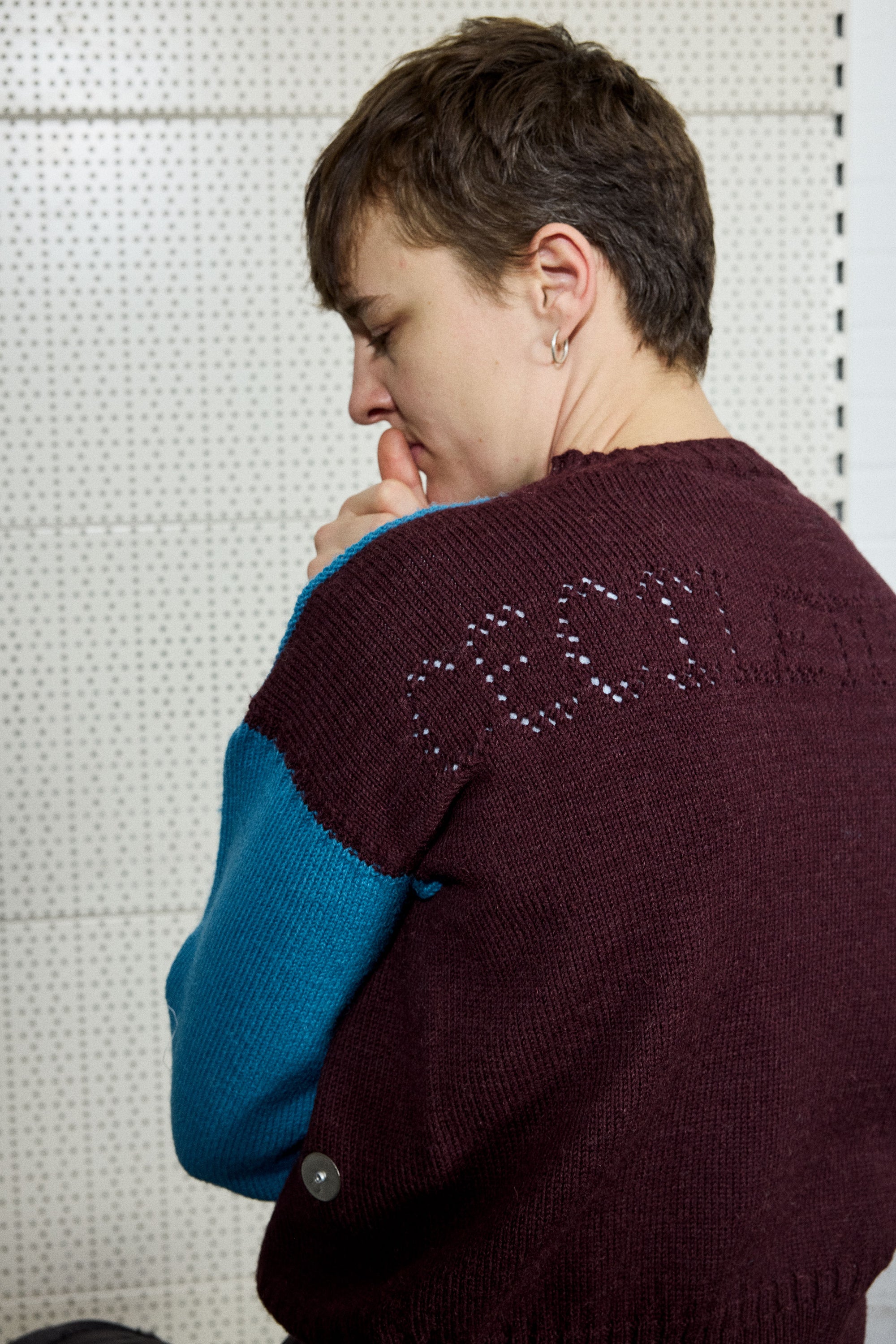 POINTELLE GANSEY IN TEAL, PISTACHIO & PURPLE