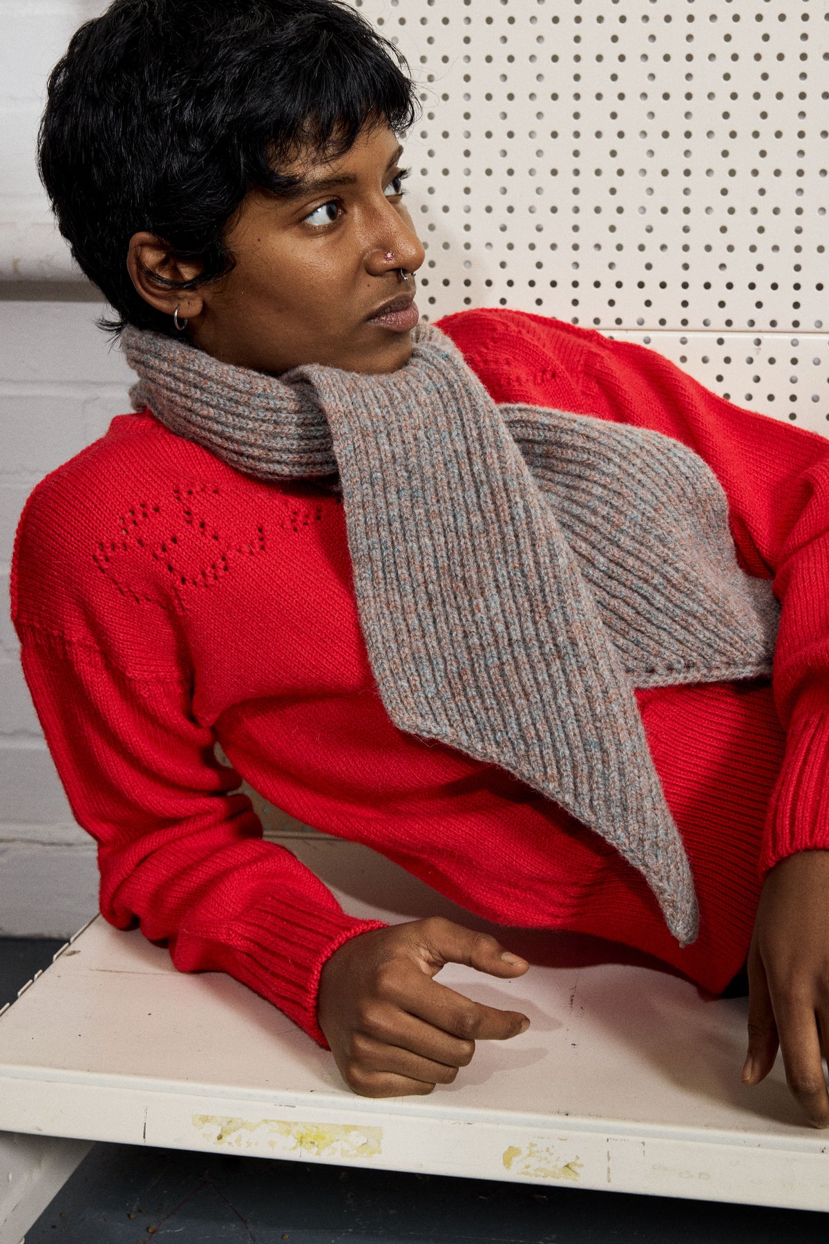 SCARF IN HEATHER