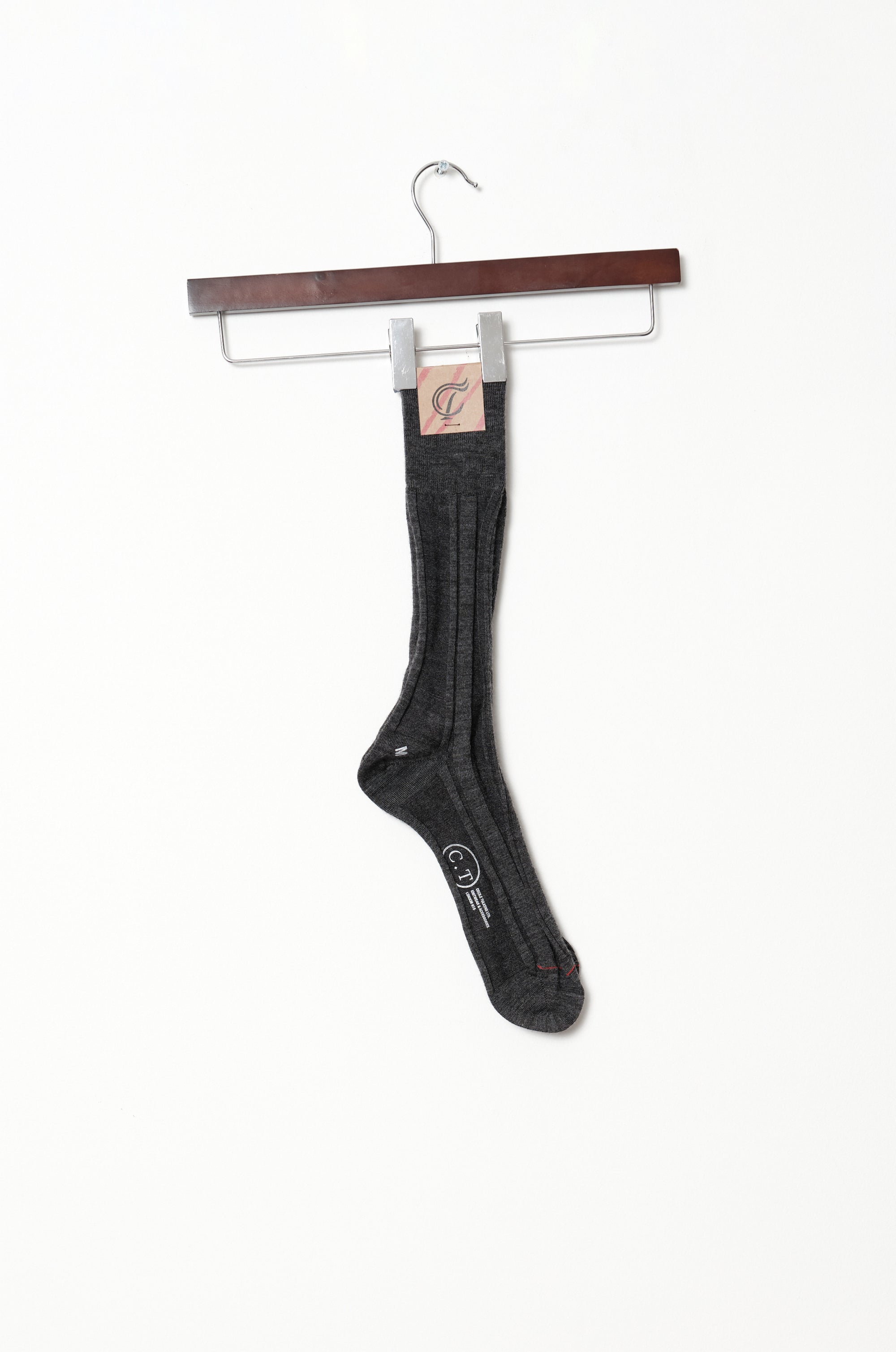 IRREGULAR RIB SOCKS (UNIFORM GREY)
