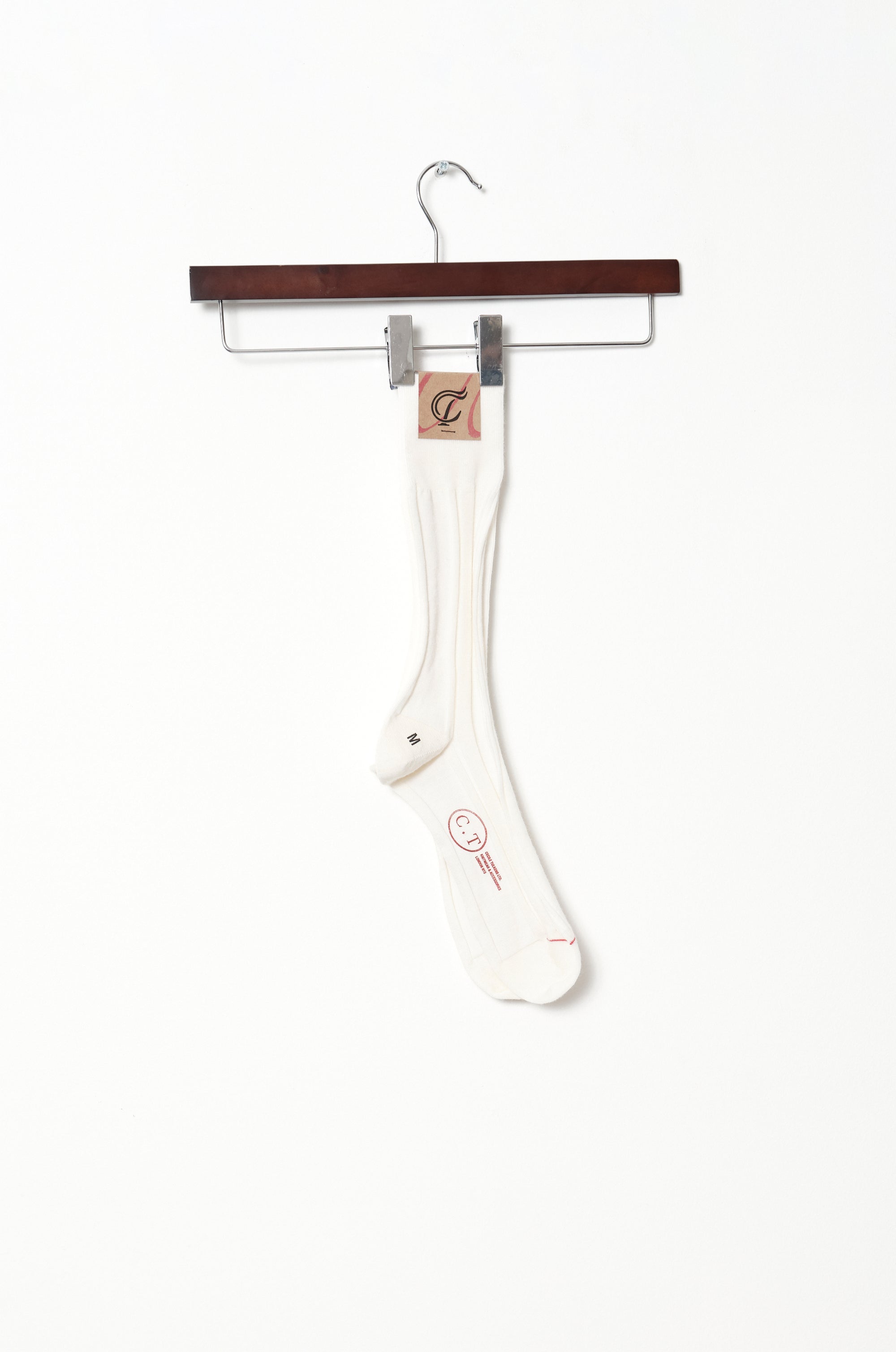 IRREGULAR RIB SOCKS (IVORY)
